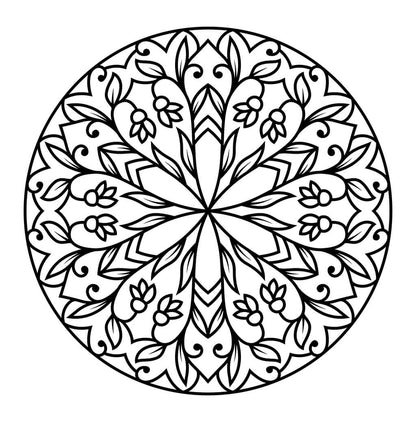 Meditative Mandalas Coloring Book for Kids (Spiral Edition)