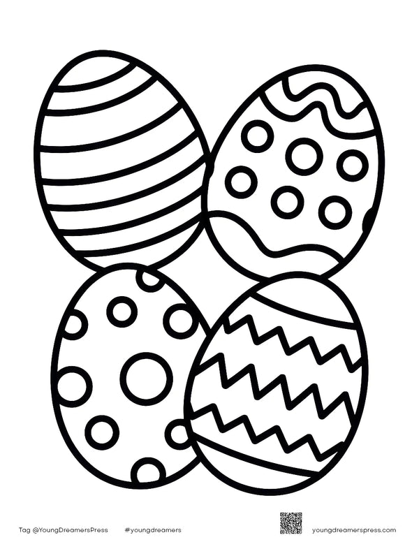 Free printable Easter Egg Template Free Printable coloring page for kids