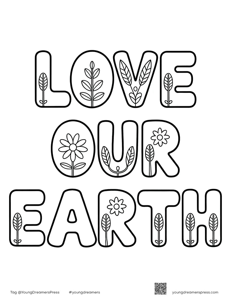 Free Earth Day Love Our Earth Printable