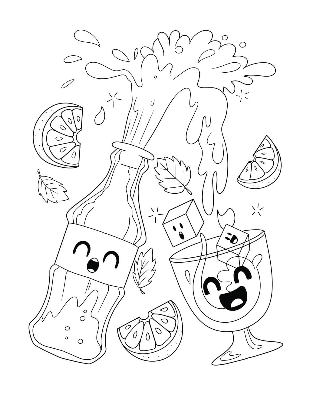 Color Your Cravings: A Junk Food Coloring Book