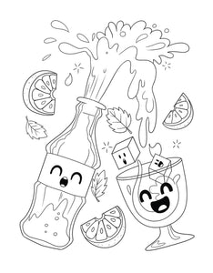 Color Your Cravings: A Junk Food Coloring Book for Kids Ages 6-8, 9-12