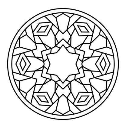 Meditative Mandalas Coloring Book for Kids