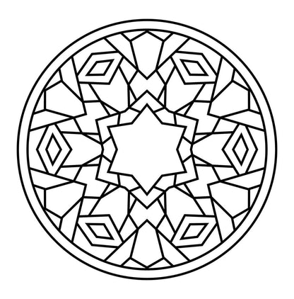 Meditative Mandalas Coloring Book for Kids