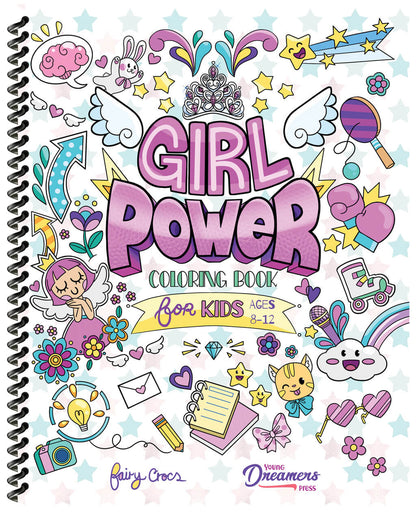 Girl Power Coloring Book for Kids (Spiral Edition)