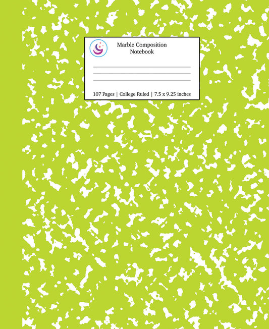 Green College Ruled Notebook
