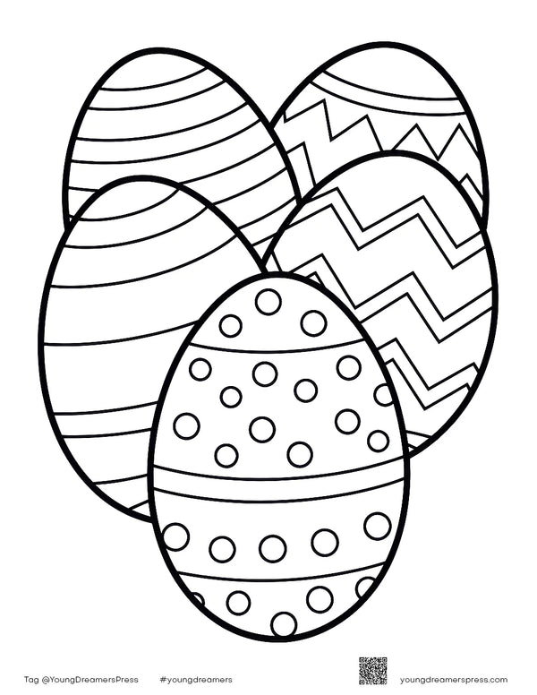 Free printable Free Easter Egg Printable coloring page for kids