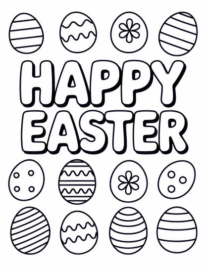 15 Free Easter Coloring Pages for Toddlers
