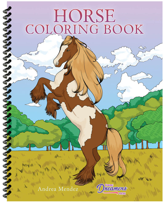 Horse Coloring Book: For Kids Ages 9-12 (Spiral Edition)