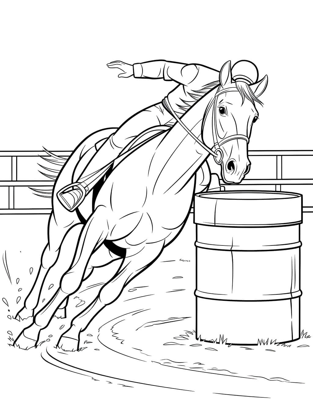 40 Printable Horse Coloring Sheets
