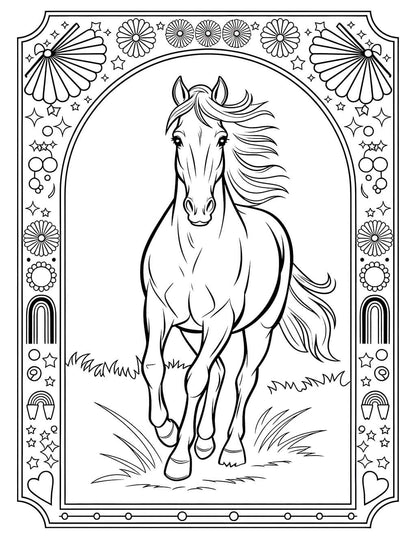 40 Printable Horse Coloring Sheets