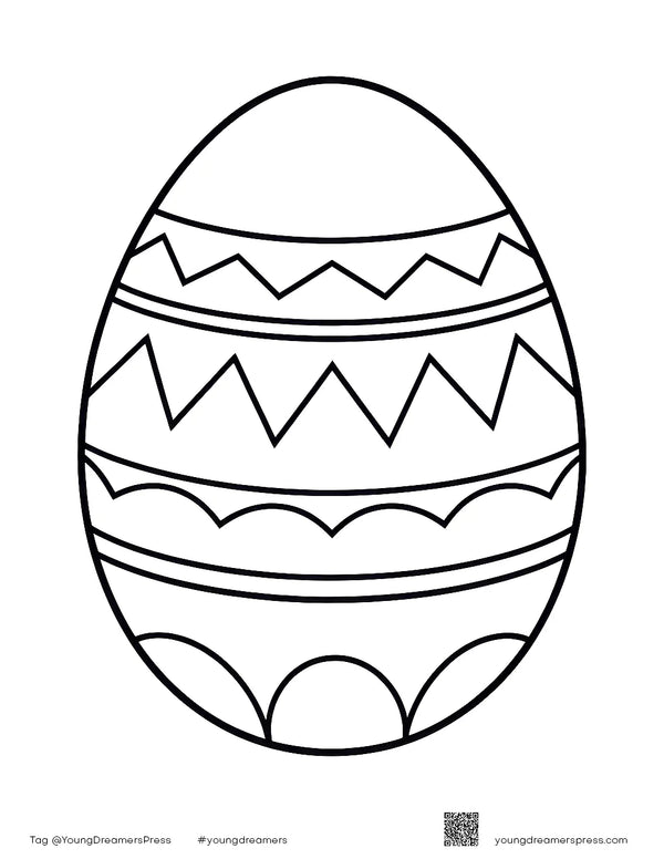 Free printable Free Easter Egg Colouring Page for Kids coloring page for kids