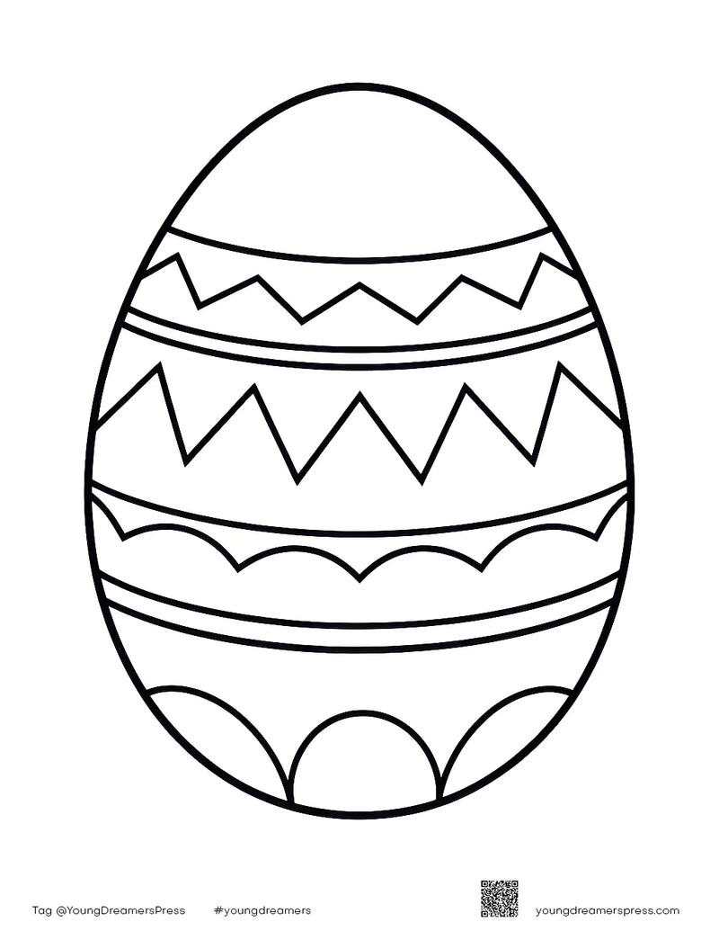 Free Easter Egg Colouring Page for Kids