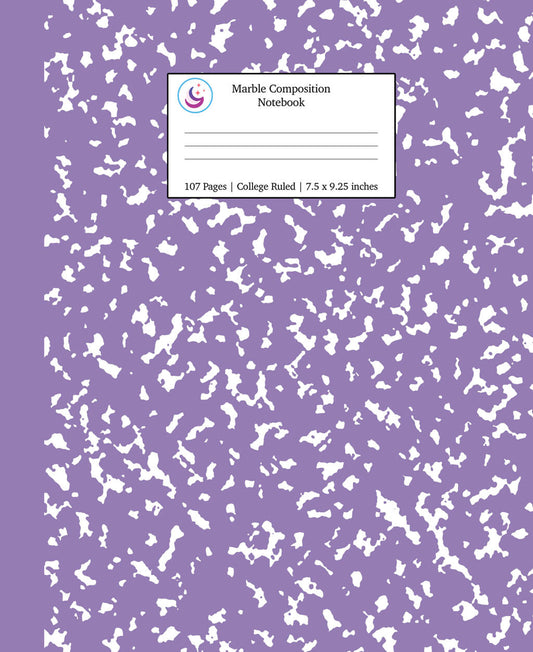 Lavender Purple College Ruled Notebook