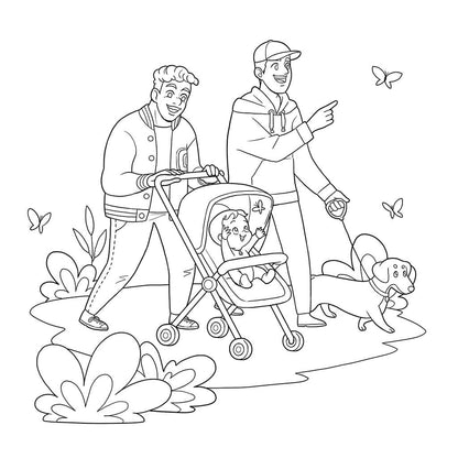 LGBTQ Kids Coloring Book