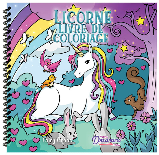 Licorne livre de coloriage (Couverture à spirales)