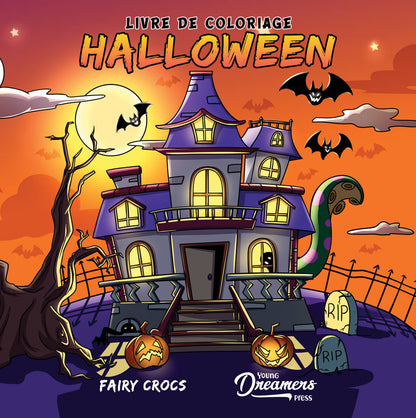 Livre de coloriage Halloween couverture du livre