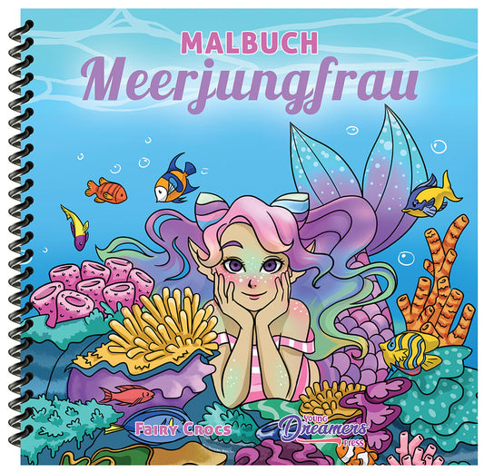 Malbuch Meerjungfrau (Spiralbindung)