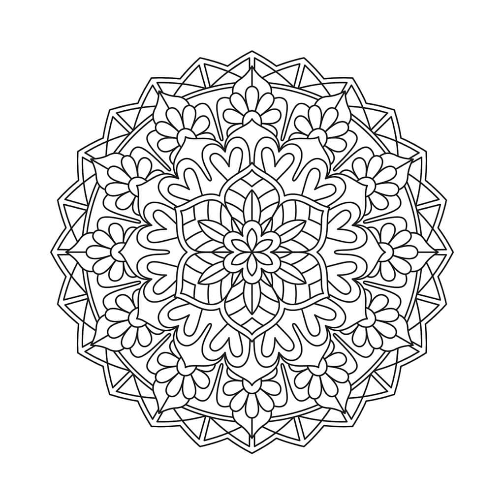 Meditative Mandalas Coloring Book for Kids (Spiral Edition)