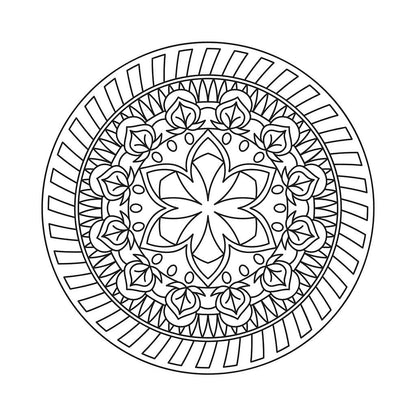 Mandala Coloring Book for Kids (Spiral Edition)