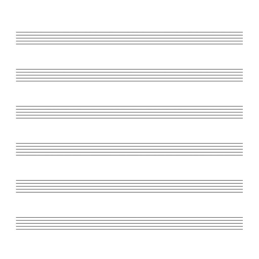 Manuscript Paper for Kids: Colorful Lines, Blank Sheet Music
