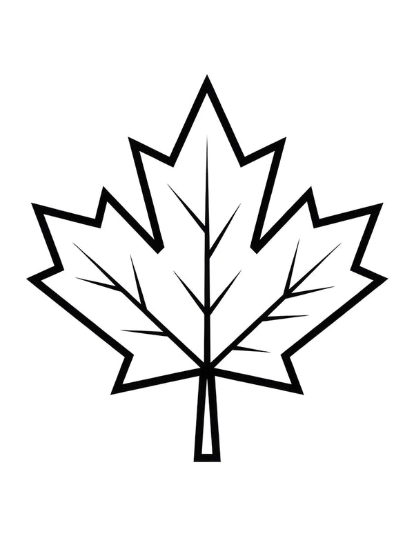 Free printable Free Maple Leaf Coloring Page for Kids coloring page for kids