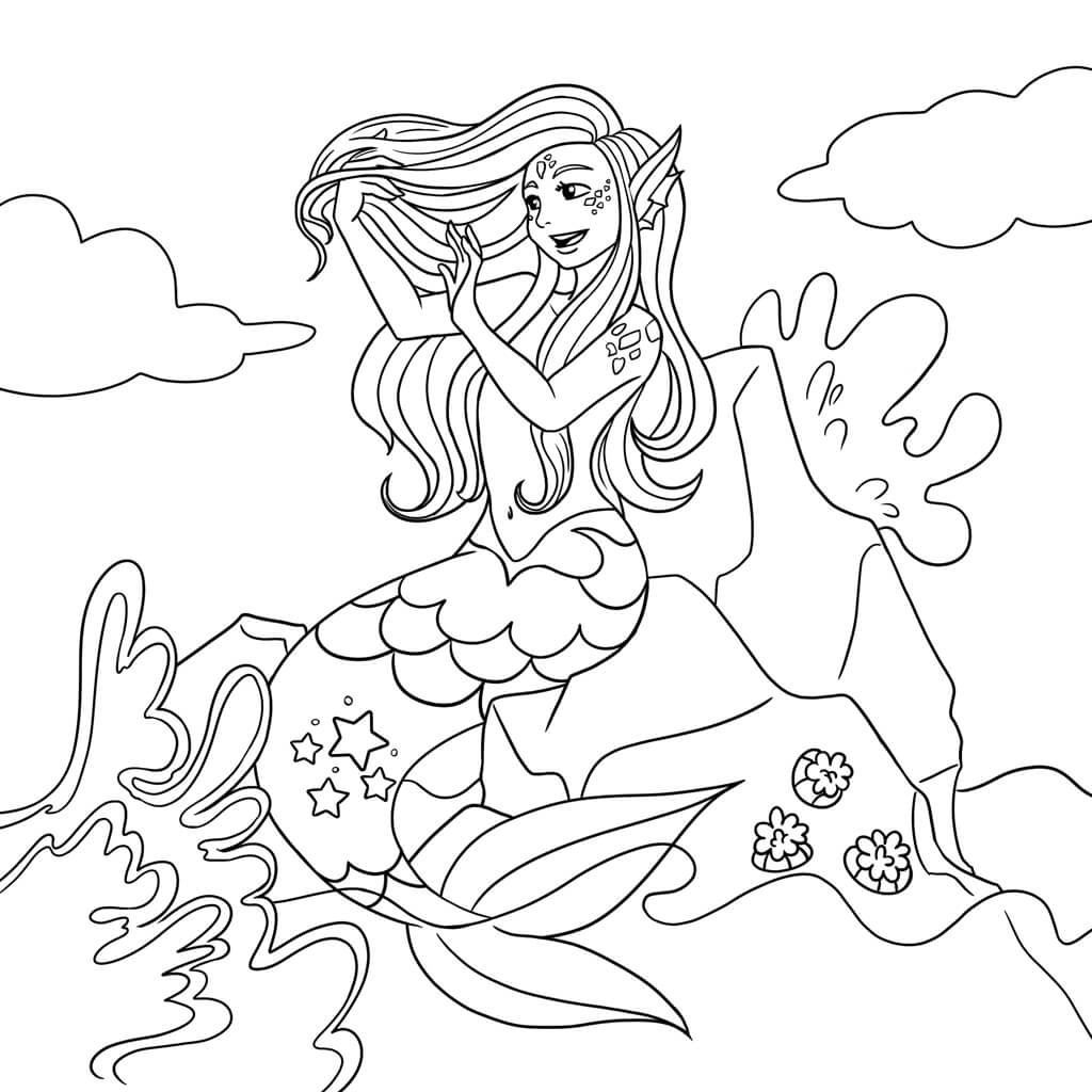 Mermaid Coloring Book (Spiral Edition)