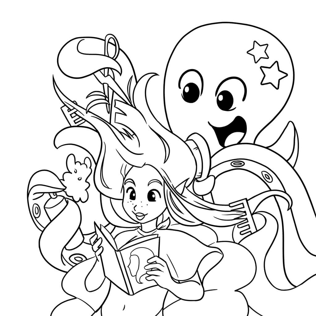 Mermaid Coloring Book (Spiral Edition)