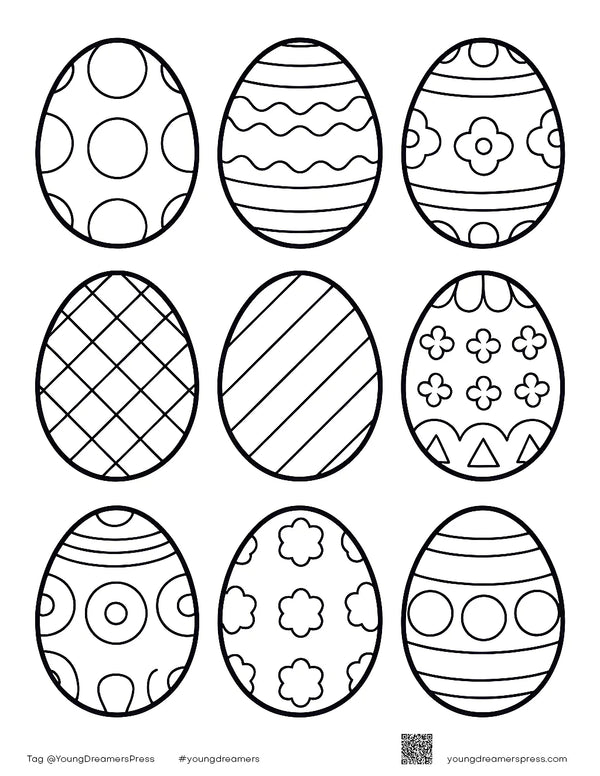 Free printable Free Printable Easter Egg Coloring Pages for Kids coloring page for kids