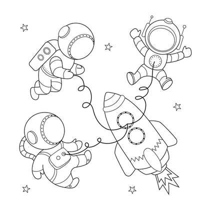 Space Coloring Book for Kids (Spiral Edition)