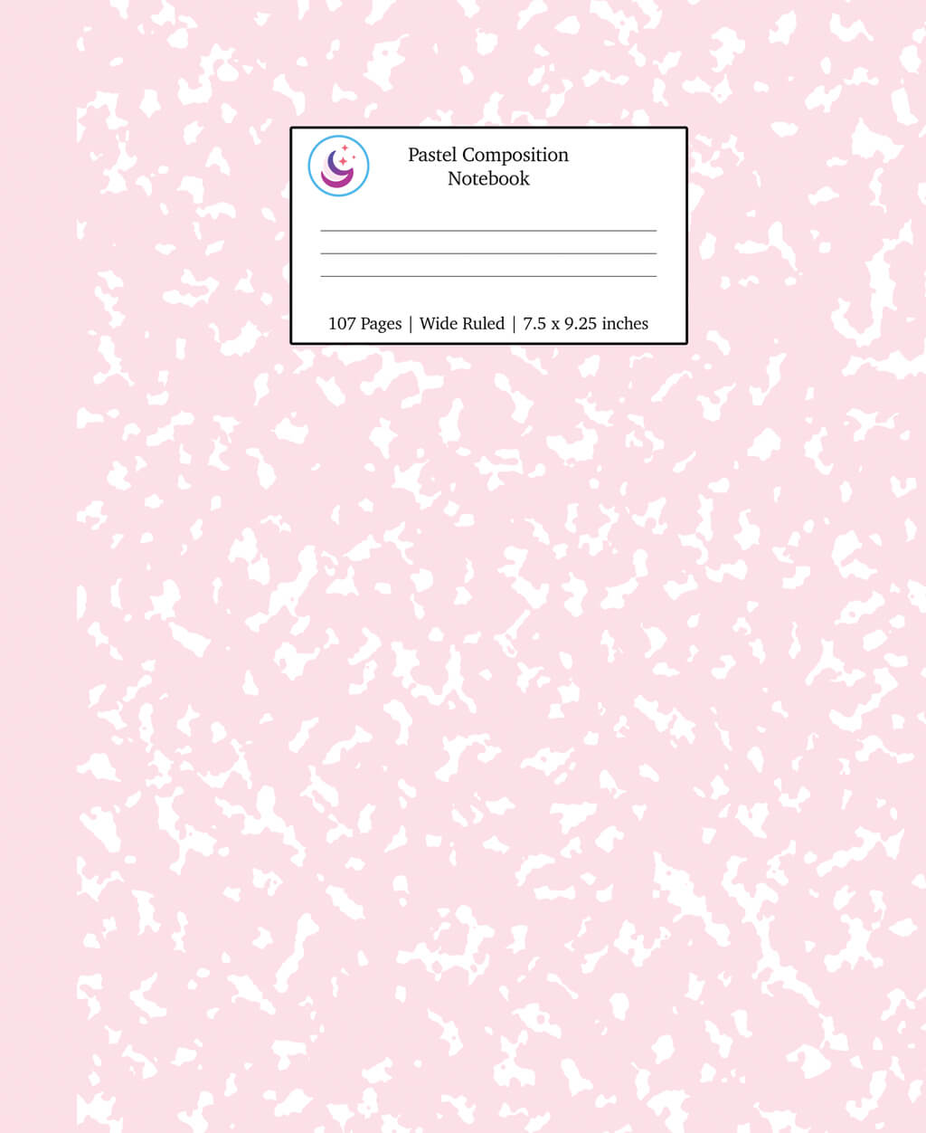 Pastel Pink Notebook Wide Ruled