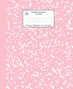 Marbled Composition Notebook: Pink Marble Wide Ruled Paper – Young ...