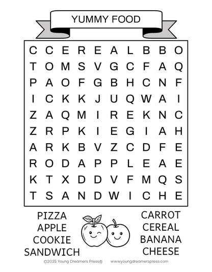 10 Word Searches Ages 3-5