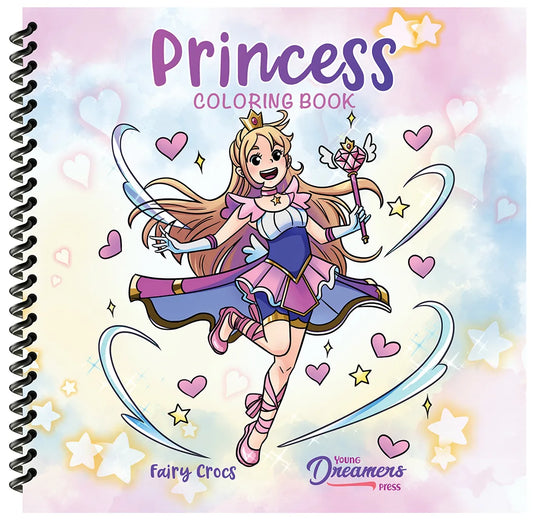 Princess Coloring Book Spiral Edition cover