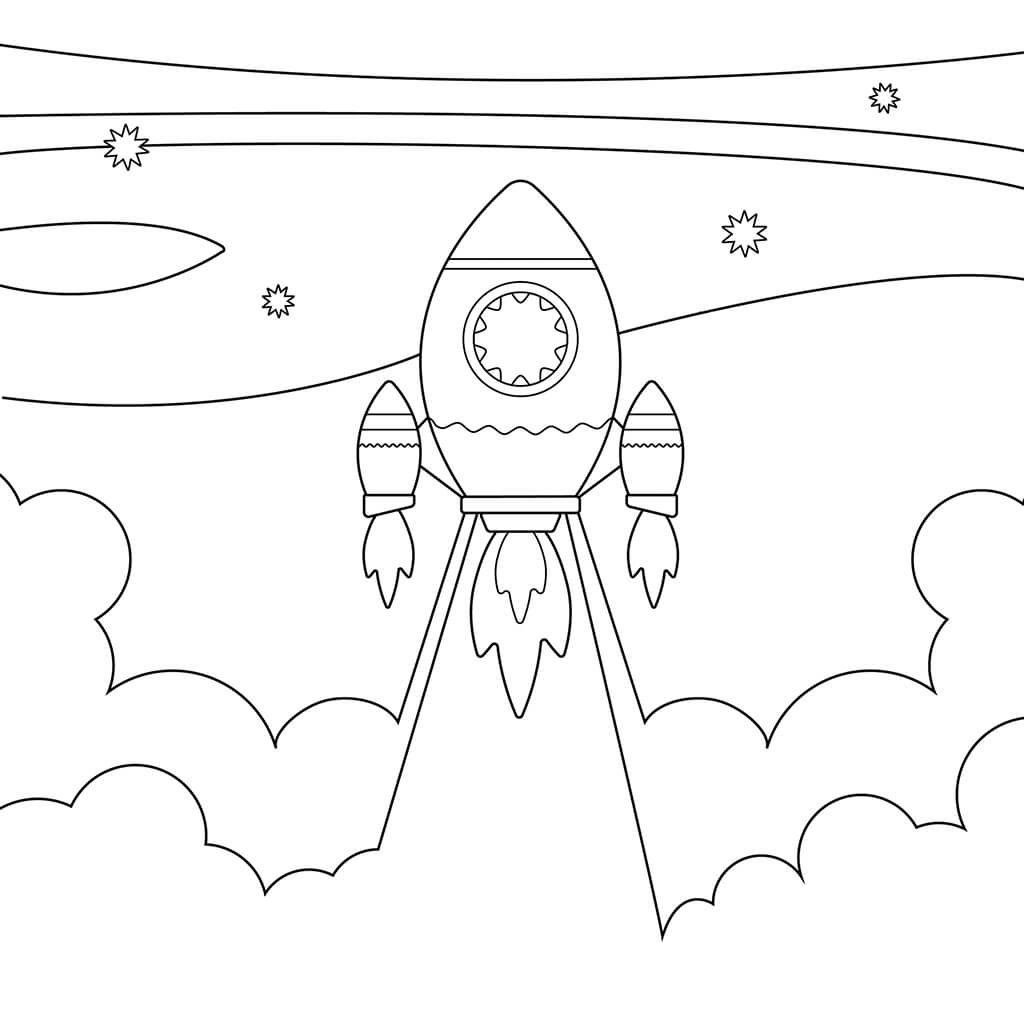 Space Coloring Book for Kids (Spiral Edition)