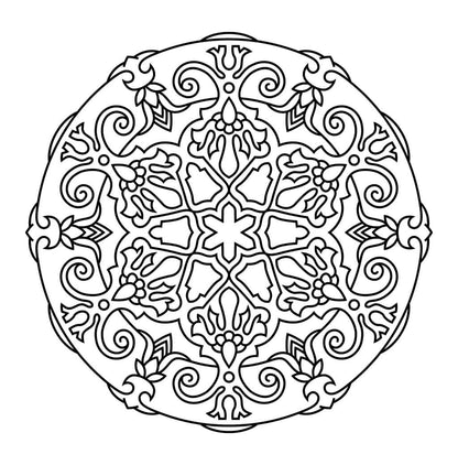Meditative Mandalas Coloring Book for Kids (Spiral Edition)