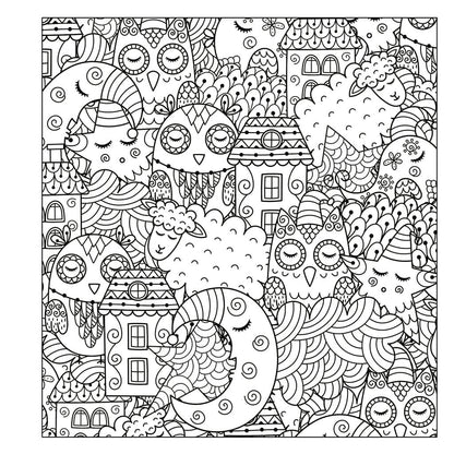Cute and Playful Patterns Coloring Book (Spiral Edition)