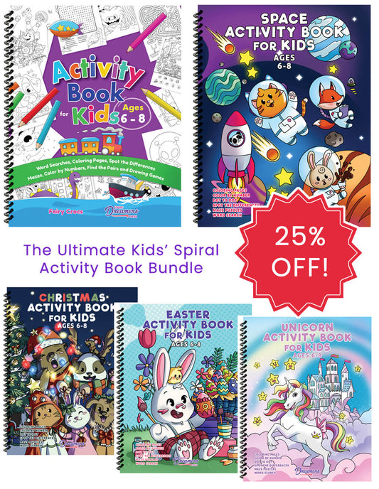 The Ultimate Kids' Spiral Activity Book Bundle