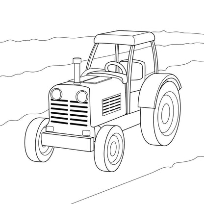 Cars and Trucks and Things That Go Coloring Book