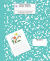 Primary Composition Notebook: Turquoise Marble Journal – Young Dreamers ...