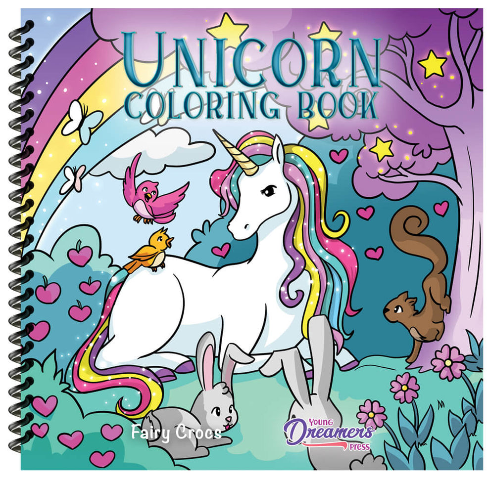 Unicorn Coloring Book for Kids (Spiral Edition) – Young Dreamers Press