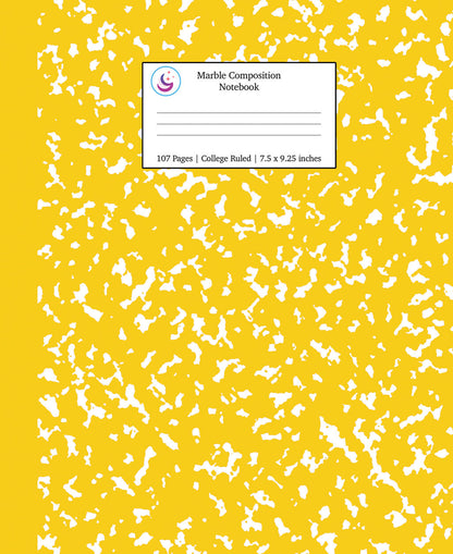 Yellow College Ruled Notebook