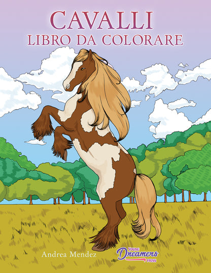 Cavalli libro da colorare
