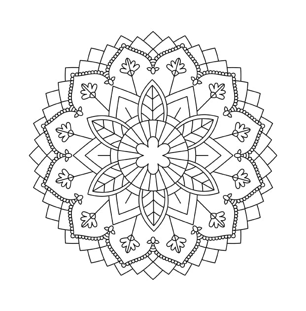 Mandala Målarbok för barn