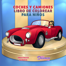 Load image into Gallery viewer, Coches y camiones libro de colorear para niños
