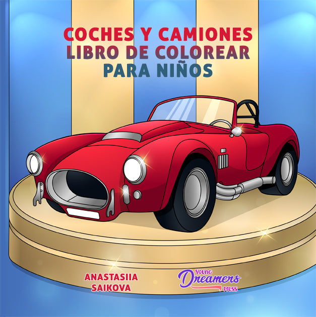 Coches y camiones libro de colorear para niños