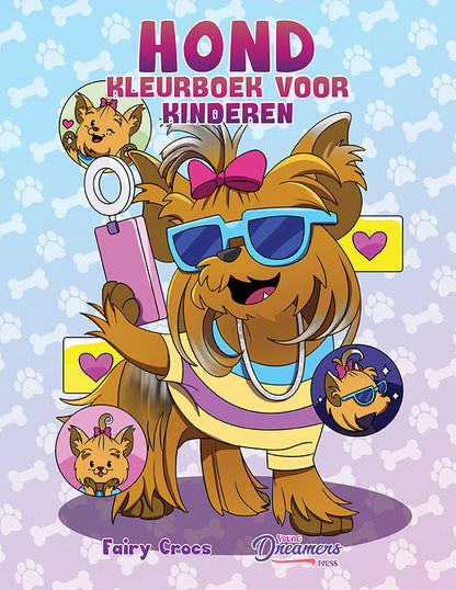 Hond kleurboek voor kinderen