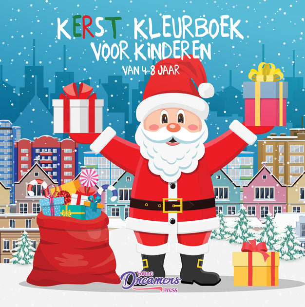 Kerst kleurboek voor kinderen van 4-8 jaar