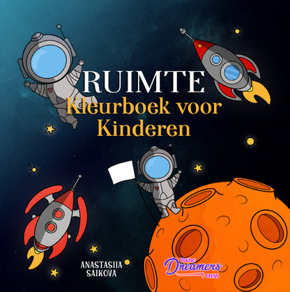 Ruimte kleurboek voor kinderen