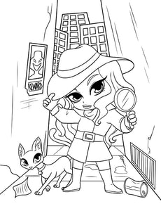 Libro de colorear para niñas Chibi