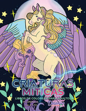 Load image into Gallery viewer, Criaturas Míticas libros de colorear para adultos: Bestias y monstruos legendarios del folclore
